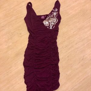 New Luxirie By Lrg Logo Printed Dress Purple S